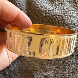 Kate Spade Enamel 'Pop, Fizz, Clink' Idiom Bangle
